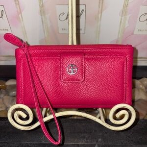 Gianni Bernini Leather Wristlet